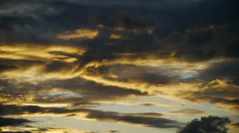 Evening sky 2. Stock Footage 11142487