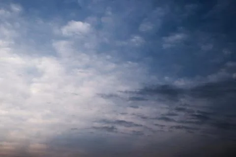 The evening sky and cloud Stock Photos