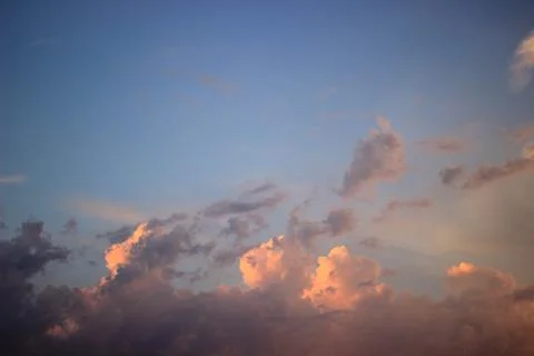 Evening sky and clouds 1 Stock Photos