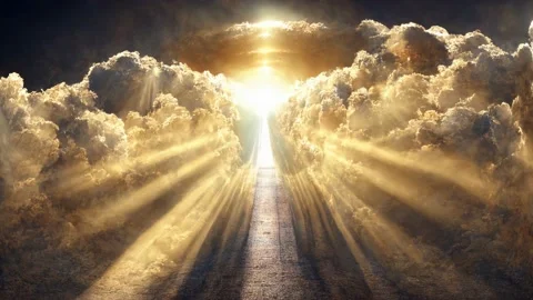 Evening Sky and Clouds, Animation Loop Stock Footage 208102229