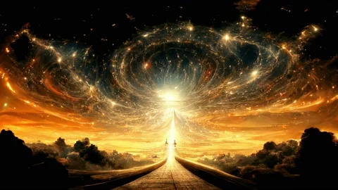 Evening Sky and Clouds, Animation Loop Stock Footage 208102415