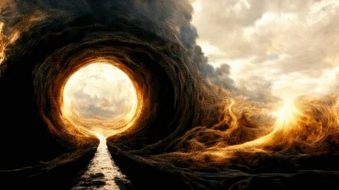 Evening Sky and Clouds, Animation Loop Stock Footage 219875226