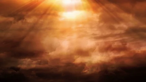 Evening Sky And Sunlight Video stock 91355894