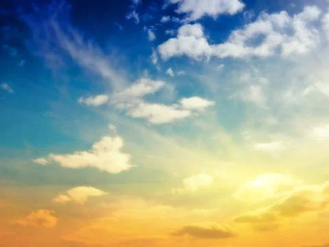 Evening sky background Stock Photos