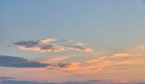 Evening sky for backgrounds and compositions Stock Photos