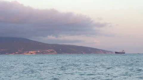 Evening sky in the bay 4K Stock Footage 156208756