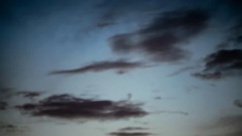 Evening sky with black clouds Foto stock