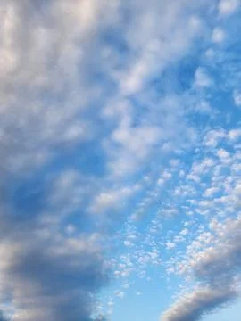 Evening sky with clouds. Clouds in the sky Stock Photos