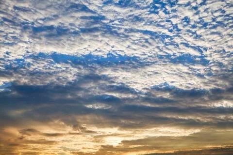 Evening sky with clouds Stock Photos