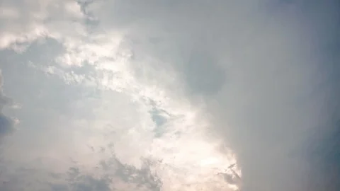 Evening sky with clouds - time lapse Stock-Footage 130167689