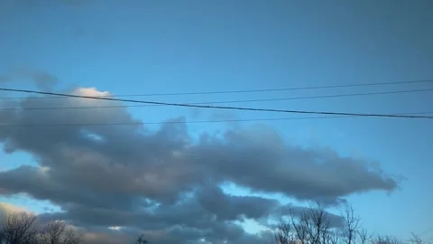 Evening sky with clouds, time lapse Video stock 147924917