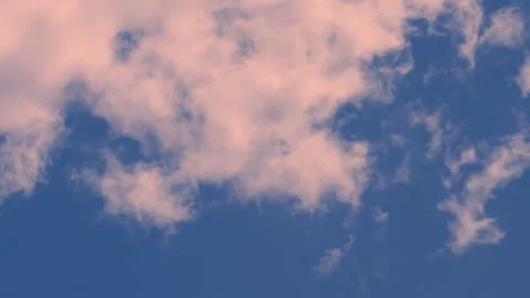 Evening Sky Clouds Timelapse Background Video stock 133943623