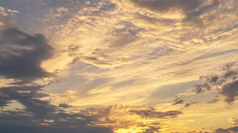 Evening sky. Dramatic sunset.  Trendy colors of the 2021 year. Stock Footage 155998112