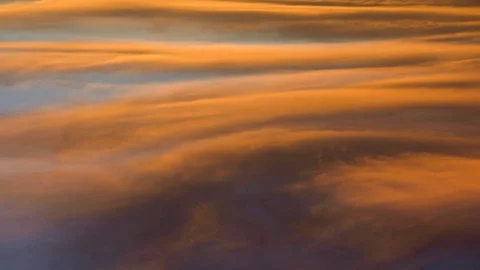 Evening sky with dramatically fast-moving thunderclouds, animated Still Vídeo Stock 78640822