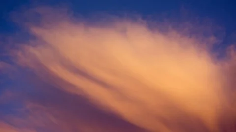 Evening sky with dramatically fast-moving thunderclouds, animated Still Stock Footage 78642994