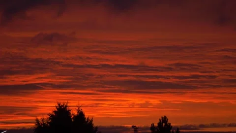 Evening sky in Langepas. Siberia Stock Footage 282921938
