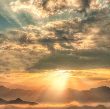 Evening sky light Foto stock