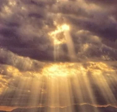 Evening sky light Foto stock