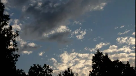Evening sky over the Black Forest ( Schwarzwald) Stock Footage 40363847
