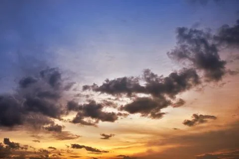 Evening sky Foto stock