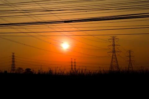 The evening sky. Stock Photos