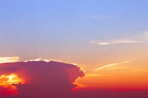 The evening sky Stock Photos