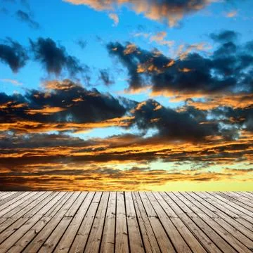 The evening sky Stock Photos