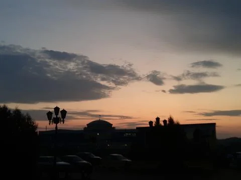 Evening sky 库存照片