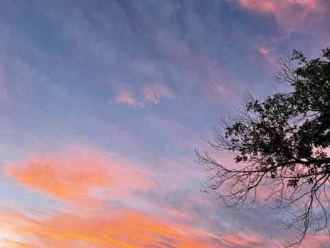 Evening sky Foto stock