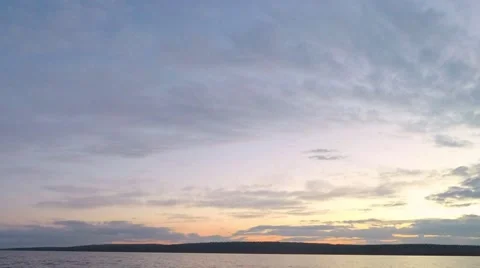 Evening sky, red sunset. Twilight. Taymlaps. 库存影片 56074541