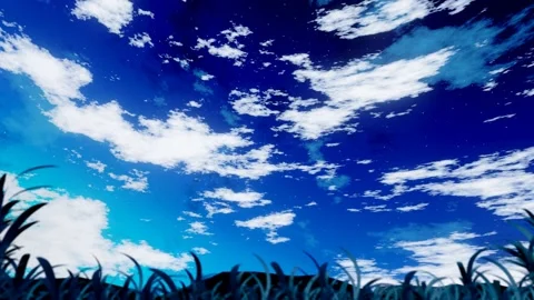 Evening sky Shining bright, there were many stars in the sky Stock Footage 162073290