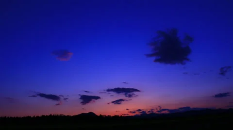 Evening sky with some clouds and nice colors for background Stock Footage 39864289