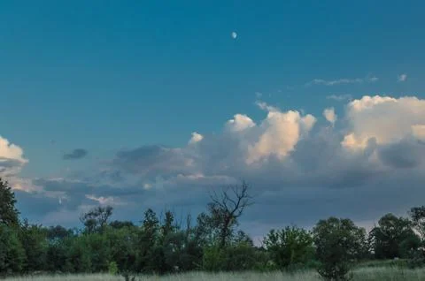  Evening sky before the storm Stock Photos