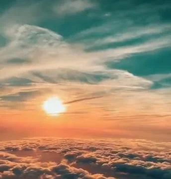 Evening sky sun Stock Photos