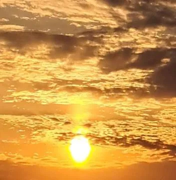 Evening sky sun Foto stock