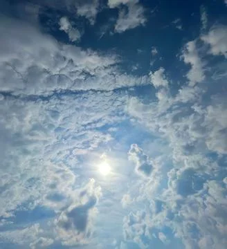 Evening sky sun Stock Photos
