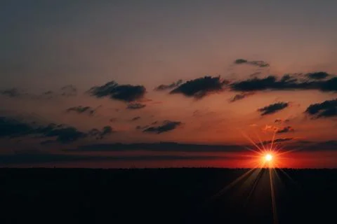 Evening sky at sunset background 스톡 사진