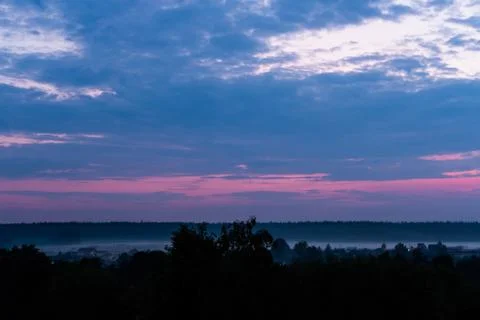 Evening sky at sunset background 스톡 사진