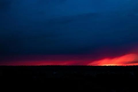 Evening sky at sunset background 스톡 사진