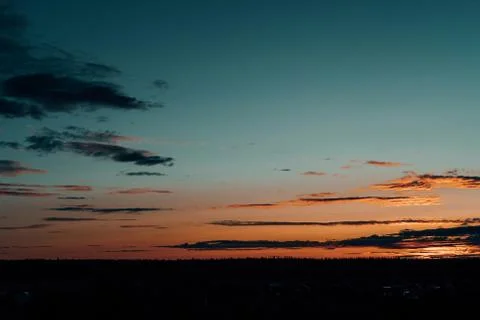 Evening sky at sunset background 스톡 사진