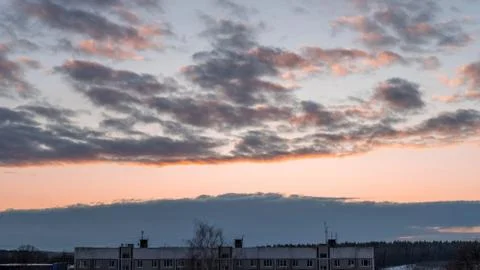 Evening sky at sunset background 스톡 사진