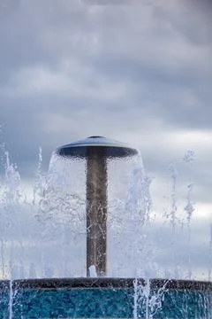 The evening sky in the sunset rays of the sun, massive clouds covering the su Stock Photos