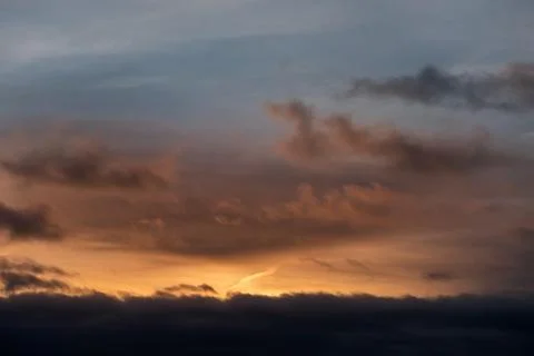 Evening sky texture to replace sky sunset Foto stock