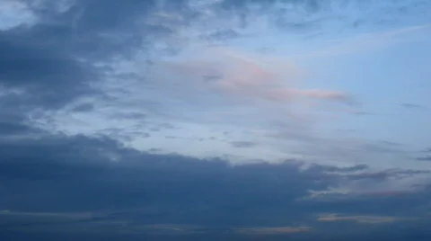 Evening sky timelapse Stock Footage 849717