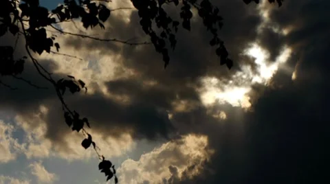 Evening sky timelapse Stock Footage 7747842