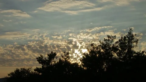 Evening sky timelapse Vídeos de archivo 80644268