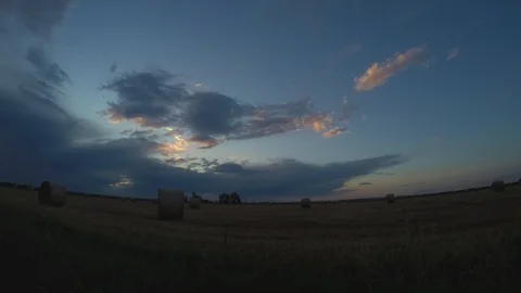 Evening sky Timelapse Stock Footage 95727227