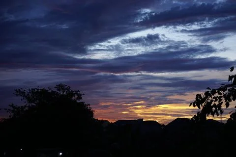 Evening sky towards evening Foto stock