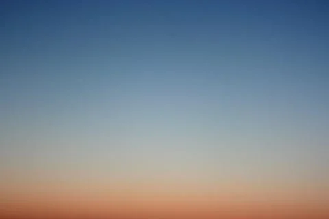 Evening sky without clouds. Clear sky as background or gradient. Stock Photos