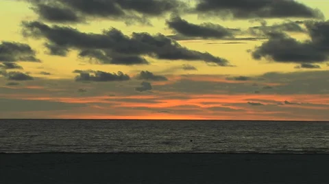 Evening Skyline with dark grey clouds Stock-Footage 57798844